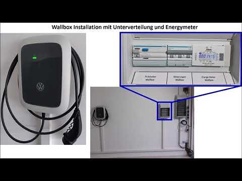 VW ID. Charger Wallbox Installation mit Unterverteilung und Energy Meter