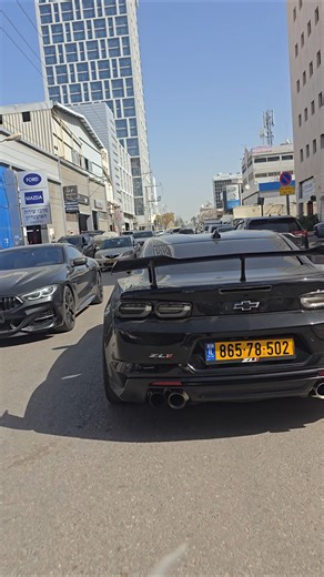 crazy chevy camaro zl1 roaring & revving💀🔥רעש מטורפת של שברולט شورولت کامارو
