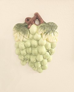 Vintage Ceramic Grapes Fruit Wall Plaque - Etsy