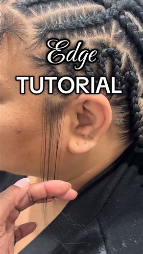 Danielle E. Brown on Instagram: "Edge tutorial #edges #edgeslayed #edgetutorial #babyhair #babyhairs #sleekedges #neatbraids #braids"