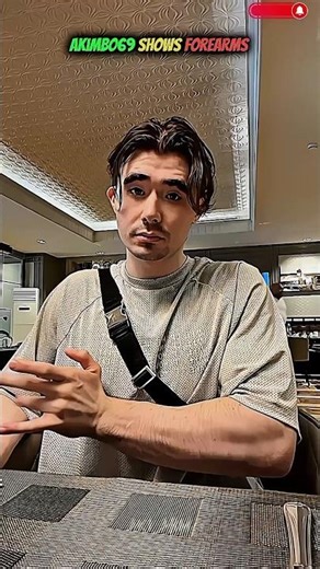 😱AKIMBO69 SHOWS FOREARMS #armwrestling #sports