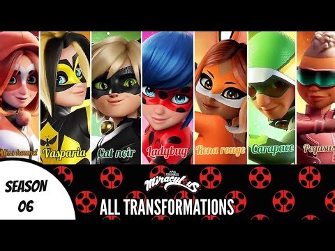 Miraculous | Season 6 | All transformations (so far!) 
