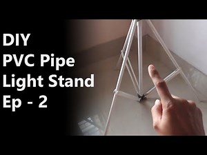 DIY Professional light stand with PVC Pipe for your YouTube videos. EP-02