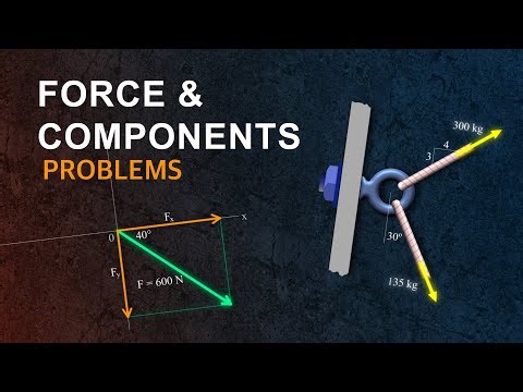 Force and Components Problems | Engineering Mechanics