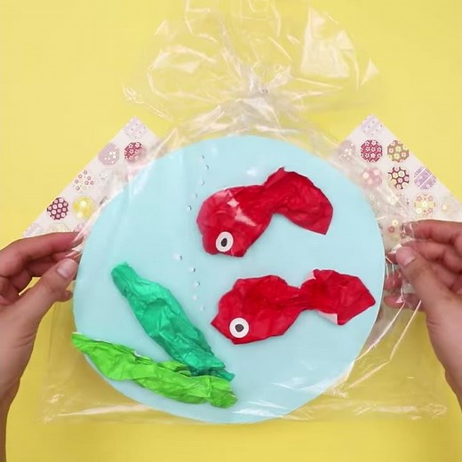 【Easy Origami】How to Make Origami Goldfish Scooping (in 3 MINUTES!)