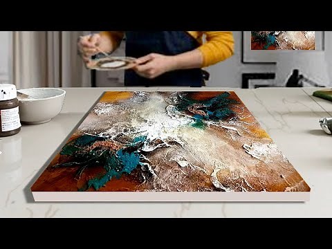 Mastering TEXTURED ABSTRACT Art / ACRYLIC Painting Tutorial / Palette Knife