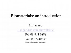 Biomaterials: an introduction - SlideServe