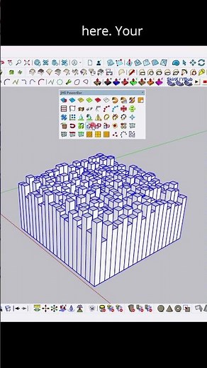sketchup tutorial / jhs powerbar plugin tips / random scale model
