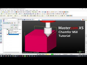 MasterCam X5 || Chamfer Mill Toolpath