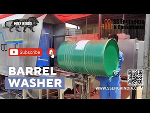 Efficient Barrel Cleaning with the Drum Washer: A Complete Guide Barrel washer| Oil drums 🛢️#barrels