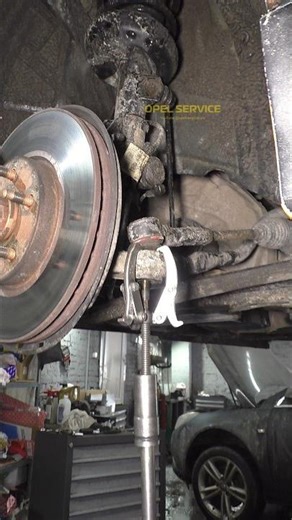 Skillfully removed the tie rod end with a puller