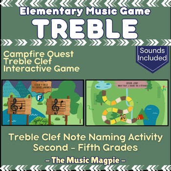 Treble Clef Notes Game | Interactive Elementary Music "Campfire Quest"