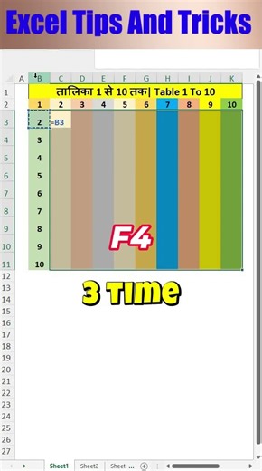 Generate Table in Excel|Excel Tips & Tricks#shorts #exceltips #exceltricks