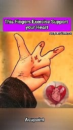 This finger acupoint exercise help and support your heart 🫶 #heart #hearthealth #fingerexercises #acupoint #naturarelief | Acupoint Wellness