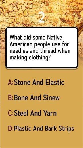 What did Native Americans use for needles and thread when making clothing?