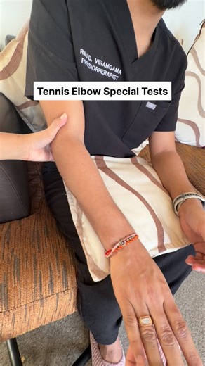Dr. Drashti Jotaniya on Instagram: "👉🏻Tennis Elbow (Lateral Epicondylitis) – Special Tests 1️⃣ Cozen’s Test ➡ Resisted wrist extension ✔ Pain over lateral epicondyle 2️⃣ Mill’s Test ➡ Passive wrist flexion + elbow extension ✔ Pain over lateral epicondyle 3️⃣ Maudsley’s Test ➡ Resisted middle finger extension ✔ Pain at lateral epicondyle 4️⃣ Chair Lift Test ➡ Lifting a chair (forearm pronated) ✔ Lateral elbow pain 5️⃣ Coffee Cup Test ➡ Holding/lifting a cup ✔ Lateral epicondyle pain ⭐ Positive