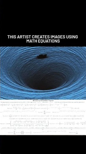 He paints with equations — not brushes! The man who turned math into masterpieces!😮#Shorts #viral