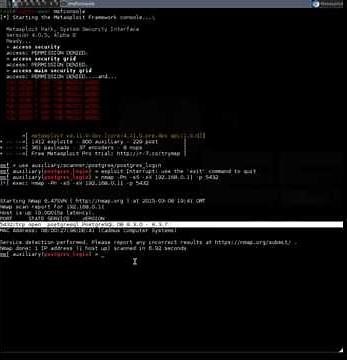 Exploiting PostgreSQL VIA Default Passwords List
