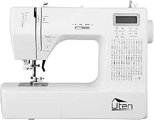 Sewing Machines, Portable Embroidery Machine with 200 Built-in Stitches and 8 Buttonhole Patterns, Portable Sewing Machine for Sewing, Hem, Reverse Sewing Equipped with Lighting (AA-Sewing Machine)