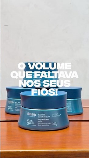 o volume que faltava nos seus fios!
