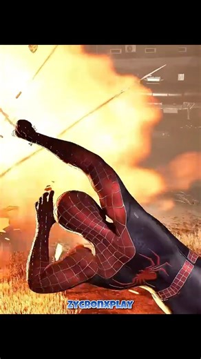 SPIDER-MAN STOPS THE TRAIN 💥🔥 #SpiderMan #Shorts #foryou