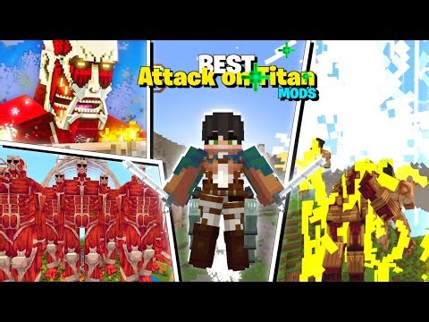 Top 3 BEST Attack on Titan Mods for Minecraft Pe/Bedrock | "Minecraft AOT mods"