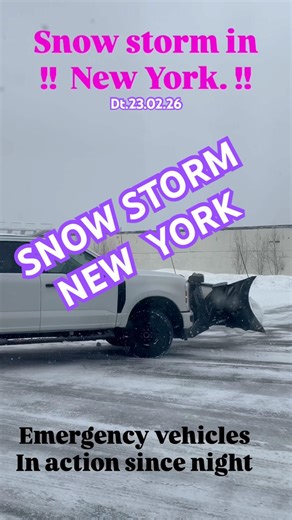 Snow storm in New York