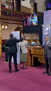 Cornerstone Baptist Church Senior Pastor Lawrence Aker anoints New York Attorney General Letitia James and I with oil, offering a powerful covering of prayer in service earlier today. #CStoneNation | Reverend Al Sharpton