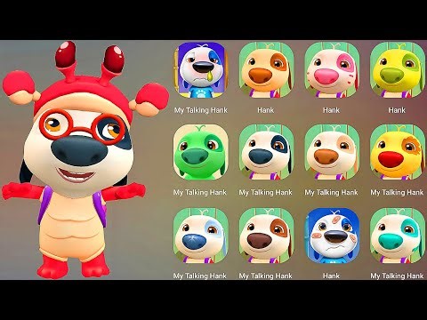 My Talking Hank Explore small islands with cute characters 😊Game Play