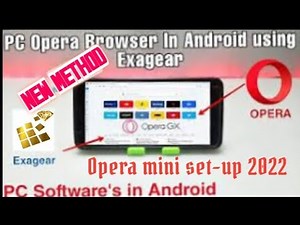 Opera mini set-up || Download and install app || how to use app#opera #android #exagear #mobile