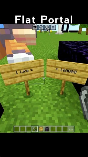 Minecraft Flat Portal ( 1 Like ) #minecraft #shorts