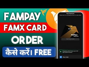 fam card order kaise kare | fampay card free me order kaise karen | how to order fampay card |
