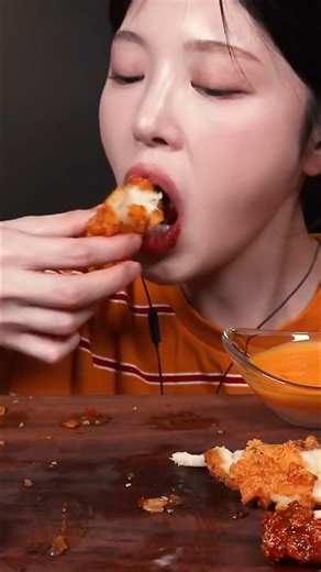 Crispy Cheese Cutlet Eating Sound