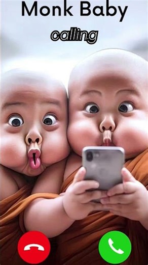when #funny call and baby monk call #newvideo #viralvideo #please support