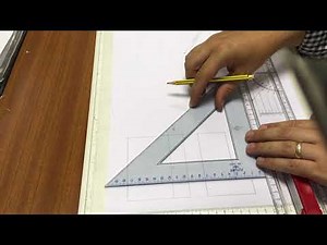 How to draw First Angle Projection