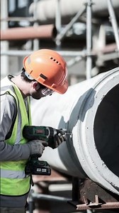 Concrete drilling process using simple super strong tools #shorts