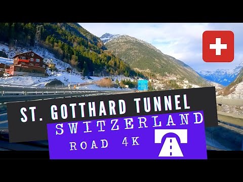 Going Through The World's Longest Tunnel - St. Gotthard Tunnel - Switzerland