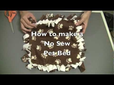 How to make a No Sew Kitten / Cat / Dog / Pet Bed