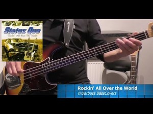 [Status Quo] Rockin' All Over the World - Bass Cover 🎧 (with bass notes & tabs pdf)