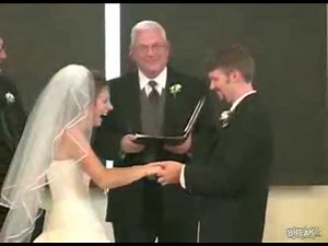Bride Can't Stop Laughing During Wedding Vows