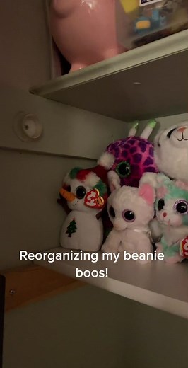 Rearranging my beanie boos!!!