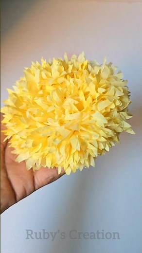 Making a Realistic Fluffy Flower at Home 😍✨