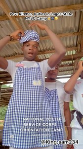 Pov: Kitchen Duties in Lagos State NYSC Camp🧑‍🍳🌚😁… Trust me to be active✅ when it comes to kitchen duties🌚😁😂😂 #NYSC #food #chef | King.Sam234