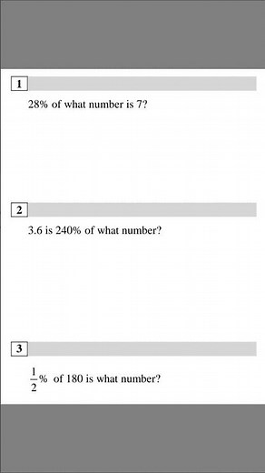 Percent of What Number? | Easy Percentage Problems Explained #satmath #maths