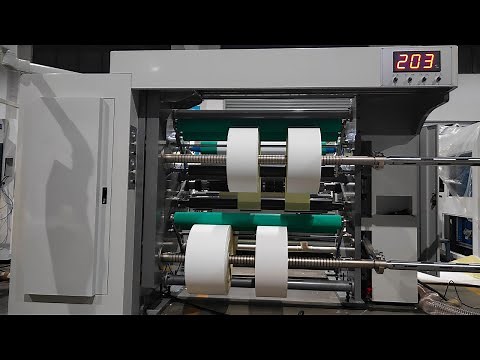 Self Adhesive Paper Roll Slitter Rewinder Machine For Thermal Price Tags Sticker Label Manufacturing