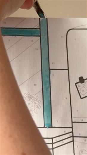 🎨 Coloring by Numbers Close-Up | Relaxing Art Process #shorts