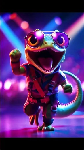 This DJ Lizard’s Dance Will Make You Smile 😎🦎 #youtubeshorts