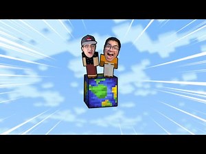 TENTAMOS SOBREVIVER EM UM BLOCO DE PLANETA TERRA NO MINECRAFT!