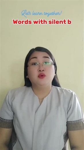 Words with silent b #reading #pronunciation #education | Teacher Anne