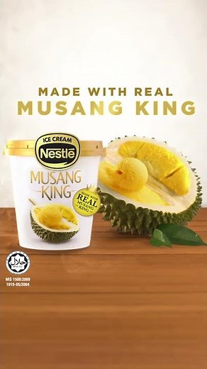 Nestlé Musang King Ice Cream | Made with Real Musang King